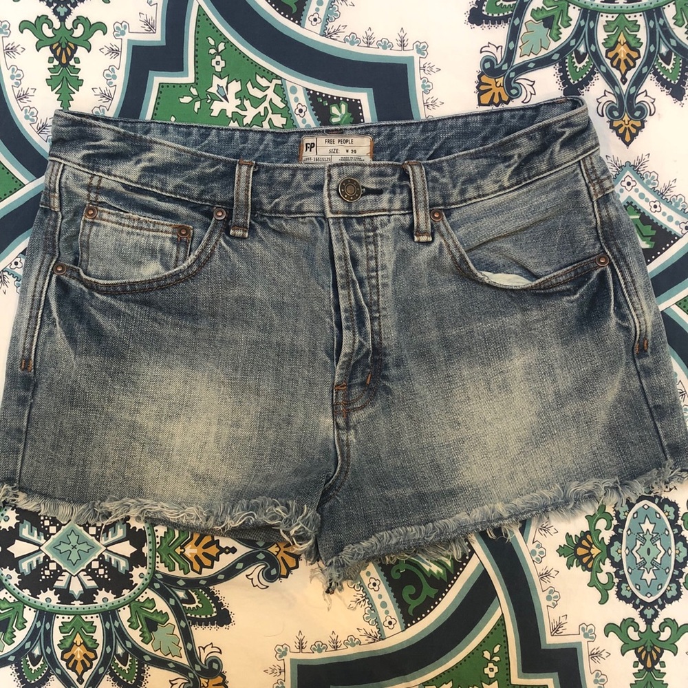 Free People Jean Shorts
